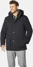 Parka Jacke LOROTESSO , Herren, Gr. 52, blau (dunkelblau), Obermaterial: 100% Polyester PES., casual, regular fit, Jacken, mit abnehmbarem Fellkragen