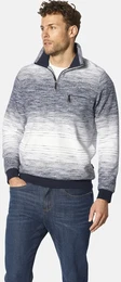 Sweatshirt Sweatshirt BENTILAGI , Herren, Gr. M, blau (blau melange), Obermaterial: 73% Baumwolle CO. 27% Polyester COOLMAX PES(Coolmax)., casual, normal, ohne Ausschnitt, Sweatshirts, in melierter Optik