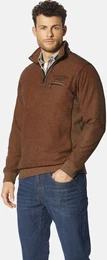 Sweatshirt Sweatshirt RICCIBASSO , Herren, Gr. M, braun, Obermaterial: 70% Baumwolle CO. 30% Polyester PES., casual, normal, ohne Ausschnitt, Sweatshirts