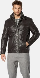 Lederjacke Lederjacke ZUTASSI , Herren, Gr. 52, braun (dunkelbraun), Obermaterial: 100% Lammleder LEL., casual, regular fit normal, Jacken