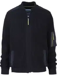 Strickjacke Strickjacke SILVETO , Herren, Gr. XL, blau (dunkelblau), Obermaterial: 100% Baumwolle CO., unifarben, casual, normal, Strickjacken, mit Armtaschen
