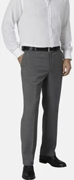 Anzughose Hose RIVARI , Herren, Gr. 26, grau, Obermaterial: 65% Polyester PES. 34% Schurwolle WV. 1% Elasthan EL., regular fit, Hosen, aus Schurwolle