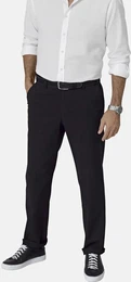 Anzughose Hose MODAFLORO , Herren, Gr. 56, schwarz, Obermaterial: 98% Baumwolle CO. 2% Elasthan EL., regular fit, Hosen, mit mehr Bequemlichkeit