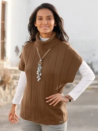 Pullunder CASUAL LOOKS Pullunder Gr. 46, braun Damen Pullover