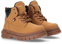 Schnrboots Gr. 25, gelb (ockerfarben) Kinder Schuhe Winterstiefel, Schnrstiefel, Boots mit dicker Profil Laufsohle