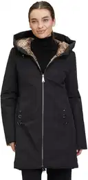 Wendejacke mit Kapuze Gr. 48, schwarz Damen Jacken
