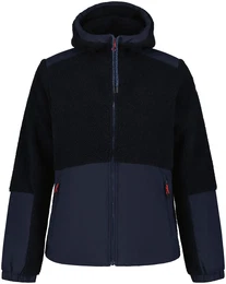Plschjacke , Herren, Gr. L, blau (dunkelblau), Plsch, Obermaterial: 100% Polyester. Futter: 100% Polyester. Wattierung: 100% Polyester, unifarben mit Farbeinsatz, sportlich, hoch geschlossener Ausschnitt, Langarm eingesetzt elastischer Bund, J
