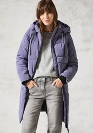 Steppmantel Gr. M (40), lila (stormy violet) Damen Mntel mit Kapuze
