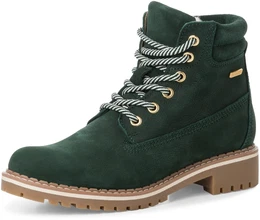 Winterboots Gr. 42, grn Damen Schuhe Blockabsatz, Schnrboots, Outdoorschuh mit Duo-Tex-Ausstattung