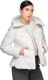 Steppjacke DALYLA Gr. 42, wei (blancdeblanc) Damen Jacken mit 2-Wege-Reiverschluss, Kapuze, Reiverschlusstaschen