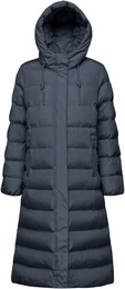 Steppmantel ANYLLA Gr. 34, blau (skycaptain) Damen Mntel mit Kapuze, verdeckter Reiverschluss & Drucker