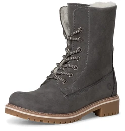 Winterboots Gr. 36, grau (anthrazit) Damen Schuhe Blockabsatz, Winterstiefelette, Schnrboots mit DUO-TEX-Ausstattung
