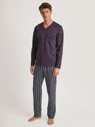 Schlafanzug Relax Streamline 6 Gr. L (52/54), lila (plum) Herren Homewear-Sets