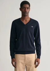GANT Pullover Classic Cotton V-Neck marine/rot/wei