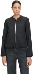 Jackenblazer Blouson mit Eingrifftaschen Gr. 46, schwarz Damen Blazer Material