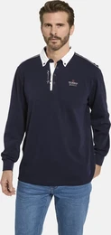 Sweatshirt Sweatshirt MODASOLE , Herren, Gr. L, blau (dunkelblau), Obermaterial: 100% Baumwolle CO., casual, normal, ohne Ausschnitt, Sweatshirts, mit stilvollen Kontrastdetails