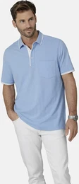 Poloshirt Poloshirt TESSAVEST , Herren, Gr. 58, blau (hellblau), Obermaterial: 60% Baumwolle CO. 40% Polyester PES., casual, regular fit normal, ohne Ausschnitt, Kurzarm, Shirts, mit Brusttasche