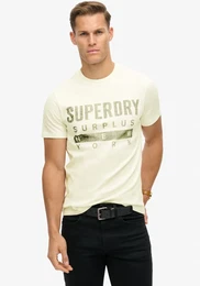 Rundhalsshirt SURPLUS GRAPHIC TSHIRT , Herren, Gr. XL, wei (sanftes wei), Single Jersey, Obermaterial: 100% Baumwolle, bedruckt, modisch, relaxed fit, Rundhals, Kurzarm, Shirts