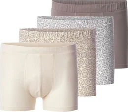 Boxershorts 4er Pack Boxershorts VIRENZO , Herren, Gr. XXL, braun (braun beige), Unterhosen, in verschiedenen Farbtnen