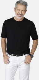 T-Shirt Doppelpack T-Shirt BELLAVONTO , Herren, Gr. XL, schwarz, Obermaterial: 100% Baumwolle CO., casual, regular fit normal, Rundhals, Kurzarm, Shirts, aus reiner Baumwolle