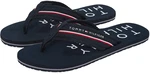 Zehentrenner TOMMY HILFIGER WEB BEACH SANDAL blau