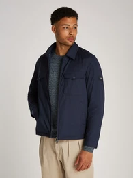 Blouson PADDED SHIRT JACKET , Herren, Gr. M, blau (desert sky), Web, Obermaterial: 100% Polyamid, unifarben, casual, normal hftlang, Langarm 1-Knopf-Manschette mit Druckknpfen, Jacken, mit Brusttaschen