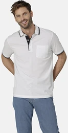 Poloshirt Poloshirt TESSAVEST , Herren, Gr. 56, wei, Obermaterial: 100% Baumwolle CO., casual, regular fit normal, ohne Ausschnitt, Kurzarm, Shirts, mit Brusttasche
