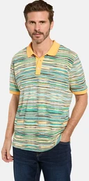 Poloshirt Poloshirt MONZIO , Herren, Gr. 58, gelb (gelb gemustert), Obermaterial: 100% Baumwolle CO., casual, regular fit normal, ohne Ausschnitt, Kurzarm, Shirts