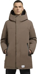 Kurzmantel Kann-YM , Herren, Gr. XL (54), grau (taupe), Material: 85% Polyester, 15% Baumwolle, Futter: 100% Polyester, Wattierung: 100% Polyester, casual, gerade Po-bedeckend, Langarm rmel ohne rmelschlitz gerader Abschluss, Mntel, Kurzer H
