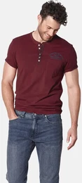 T-Shirt T-Shirt NICOSTILO , Herren, Gr. XL, rot (dunkelrot), Obermaterial: 100% Baumwolle CO., casual, regular fit normal, Serafino, Kurzarm, Shirts