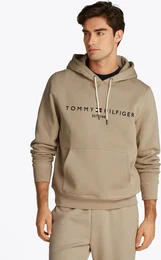Kapuzensweatshirt TOMMY LOGO HOODY , Herren, Gr. XXL, grn (sandalwood), Sweatware, Obermaterial: 64% Baumwolle, 36% Polyester, casual, gerade, unten schmal hftlang, Rundhals, Langarm angesetztes Bndchen, Sweatshirts, mit Kapuze und