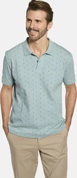 Poloshirt Poloshirt ELEGARIO , Herren, Gr. 58, grn (mint gemustert), Obermaterial: 100% Baumwolle CO., casual, regular fit normal, ohne Ausschnitt, Kurzarm, Shirts