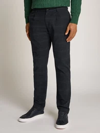 Chinohose DENTON 1 PLT POW CHECK , Herren, Gr. 36, Lnge 34, blau (desert sky), Web, Obermaterial: 99% Baumwolle, 1% Elasthan, kariert, casual, slim fit lang, Hosen, mit Karomuster