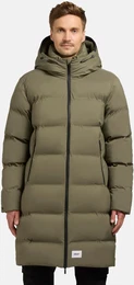 Steppmantel Caius2-YM , Herren, Gr. L (52), grn (moosgrn), Obermaterial: 100% Nylon, Futter: 100% Nylon, Wattierung: 100% Polyester, Basic, gerade ca. Mitte Oberschenkel, hoch geschlossener Ausschnitt, Langarm rmel ohne rmelschlitz Bndch