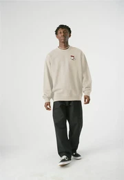 Sweatshirt Guided Tour , Herren, Gr. S, beige, 100% Baumwolle, bestickt, casual, normal, Rundhals, Sweatshirts, mit lockerem Schnitt