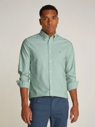 Langarmhemd SOLID HERITAGE OXFORD RF SHIRT , Herren, Gr. XXL, N-Gr, nouveau grn, Web, Obermaterial: 100% Baumwolle, casual, Langarm, Hemden