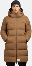 Steppmantel Caius2-YM , Herren, Gr. M (50), beige (dunkelbeige), Obermaterial: 100% Nylon, Futter: 100% Nylon, Wattierung: 100% Polyester, Basic, gerade ca. Mitte Oberschenkel, hoch geschlossener Ausschnitt, Langarm rmel ohne rmelschlitz Bnd