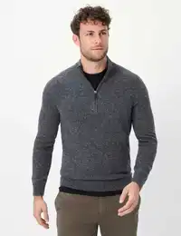 Strickpullover Style STEFFEN , Herren, Gr. XXL (56), grau (hellgrau), 40% Polyamid, 30% Wolle, 30% Viskose, Langarm, Pullover