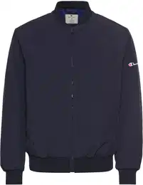 Blouson , Herren, Gr. M, blau (marine), Stoff, Obermaterial: 74% Polyamid, 15% Polyester, 11% Elasthan, unifarben, sportlich, Rundhals, Langarm elastischer Bund, Jacken