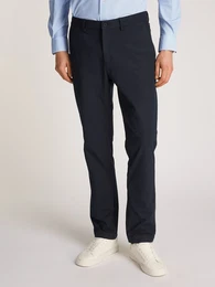 Chinohose DENTON KNIT TECH CHINO , Herren, Gr. 33, Lnge 32, blau (desert sky), Web, Obermaterial: 53% Elastomultiester, 47% Polyester, casual, straight fit, Hosen, mit feuchtigkeitsableitender Anti-Geruch-Technologie