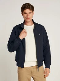 Blouson HARRINGTON JACKET , Herren, Gr. M, blau (desert sky), Web, Obermaterial: 53% Elastomultiester, 47% Polyester, unifarben, casual, normal hftlang, Langarm Rippbndchen, Jacken, mit Seitentaschen