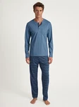 CALIDA Pyjama Relax Imprint 2 blau