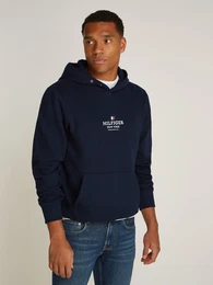 Hoodie , Herren, Gr. XXL, blau (desert sky), Sweatware, Obermaterial: 60% Baumwolle, 40% Polyester, unifarben, casual, bequem hftlang, Langarm Rippbndchen, Sweatshirts, mit Logodruck