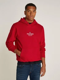 Hoodie , Herren, Gr. XXL, rot (medium rot), Sweatware, Obermaterial: 60% Baumwolle, 40% Polyester, unifarben, casual, bequem hftlang, Langarm Rippbndchen, Sweatshirts, mit Logodruck