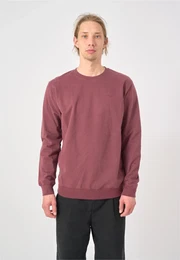 Sweatshirt Ligull , Herren, Gr. L, braun, 100% Baumwolle, meliert, casual, Rundhals, Sweatshirts, mit kleiner Mwen-Stickerei