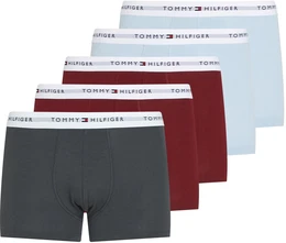 Trunk 5P TRUNK , Herren, Gr. XXL (56), mil denim, deep rouge, breezy blau, Jersey, Obermaterial: 95% Baumwolle, 5% Elasthan, UNDERWEAR, unifarben, kontrastfarbene Details, krpernah, Unterhosen, mit Logobund