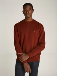 Sweatshirt ESS SEASONAL FLEECE CREWNECK , Herren, Gr. L, braun (rich mocha), Sweatware, Obermaterial: 60% Baumwolle, 40% Polyester, unifarben, casual, normal hftlang, Rundhals, Langarm elastischer Bund, Sweatshirts, mit Logostickerei