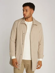 Tommy Hilfiger Kurzmantel LW PACKABLE CARCOAT mit Druckknopfleiste Beige/Khaki/Braun