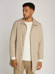 Kurzmantel LW PACKABLE CARCOAT , Herren, Gr. M, grn (sandalwood), Web, Obermaterial: 100% Polyester, unifarben, casual, normal kurz, Langarm abgesteppt, Mntel, mit Druckknopfleiste