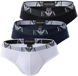 Slip Slip 3er Pack , Herren, Gr. S, bunt (wei, schwarz, marine), Obermaterial: 95% Baumwolle CO. 5% Elasthan EL., Unterhosen